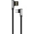 USB кабель Type-C Borofone BU5 Ice Steel угловой (1,2м) Черный - фото, изображение, картинка