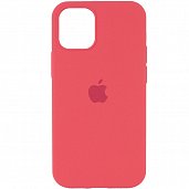 Накладка Silicone Case Original iPhone 12 mini (25) Красная Камелия - фото, изображение, картинка