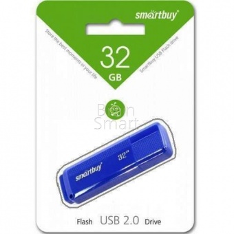 USB 2.0 Флеш-накопитель 32GB SmartBuy Dock Синий - фото, изображение, картинка