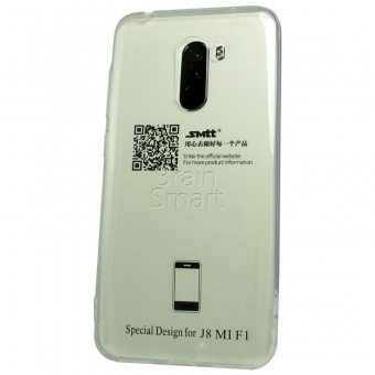 Накладка силиконовая SMTT Simeitu Soft touch Xiaomi Pocophone F1 Прозрачный - фото, изображение, картинка