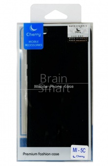 Накладка силиконовая Cherry Soft touch Xiaomi Mi 5C Черный - фото, изображение, картинка