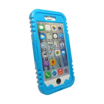 Чехол водонепроницаемый (IP-68) iPhone 6/7/8 Plus Голубой - фото, изображение, картинка