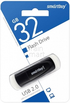 USB 2.0 Флеш-накопитель 32GB SmartBuy Scout Черный* - фото, изображение, картинка