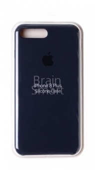 Накладка Silicone Case Original iPhone 7 Plus/8 Plus  (8) Тёмно-Синий - фото, изображение, картинка